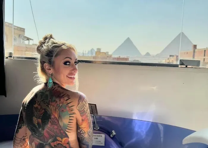Pharaoh Jacuzzi Pyramids View